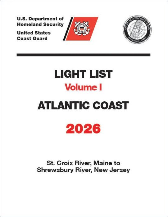 Lista ligera Volumen I: de la costa atlántica de Maine a Nueva Jersey 2024