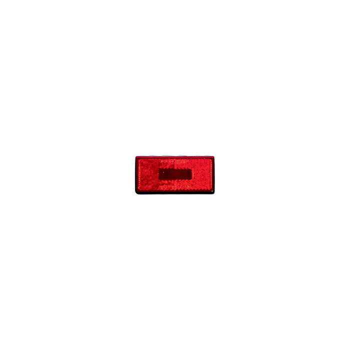 Fasteners Unlimited CMD-003-56 Clearance Light, Rectangular 12V, Red Lens, Size: 3-7/8" x 1-7/8" x 1-3/4"