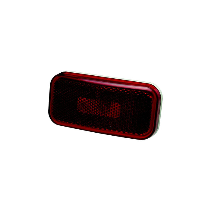 Fasteners CMD-003-58 Clearance Light, Modern 12V, Red Lens (K-59), Size: 3-7/8" x 1-7/8" x 1-3/4"