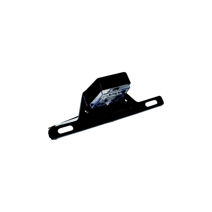 Fasteners Unltd CMD-003-70B Modern License Plate Light, Black Base, Size: 8-3/8" x 2-1/2" x 2-9/16", with Bracket