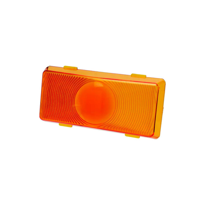 Fasteners Unlimited CMD-89-100A Porch Light Lens, Amber, Size: 4-13/16" x 2-1/4" x 1"