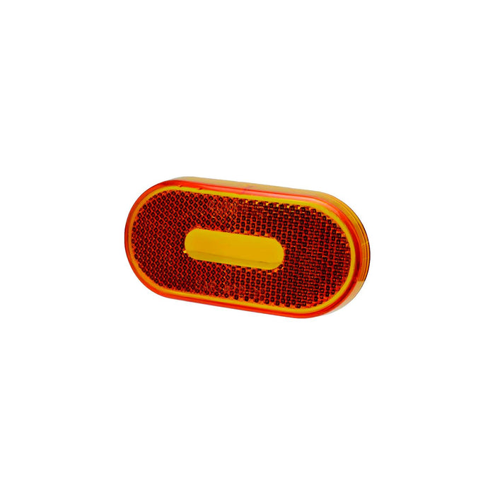 Fasteners Unlimited CMD-89-121A Amber Polycarbonate Lens, Size: 4" x 2" x 3/4"