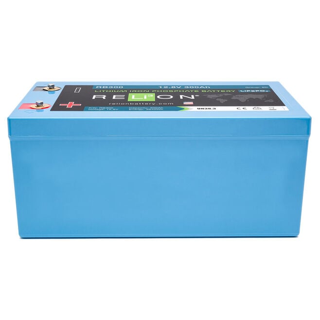 RELiON RB300 LiFePO4 Lithium Iron Phosphate 12V Battery, Group 8D