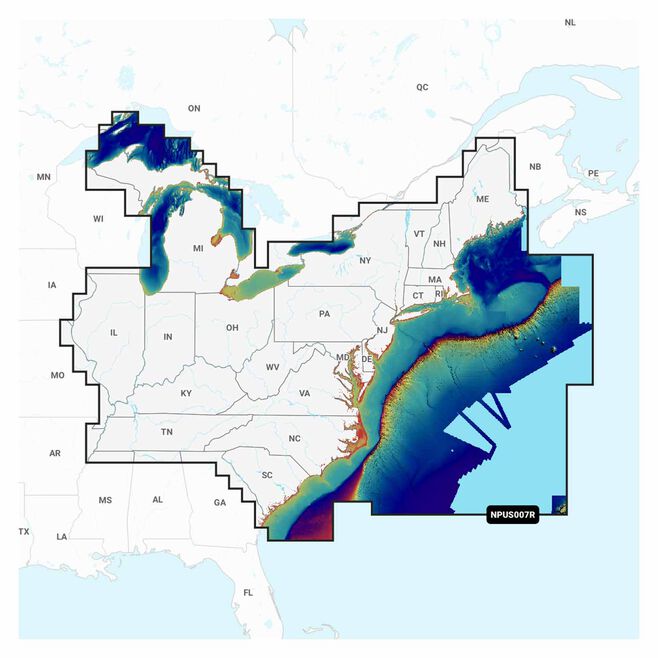 Navionics 010-C1370-40 Platinum+ Cartography, U.S. East