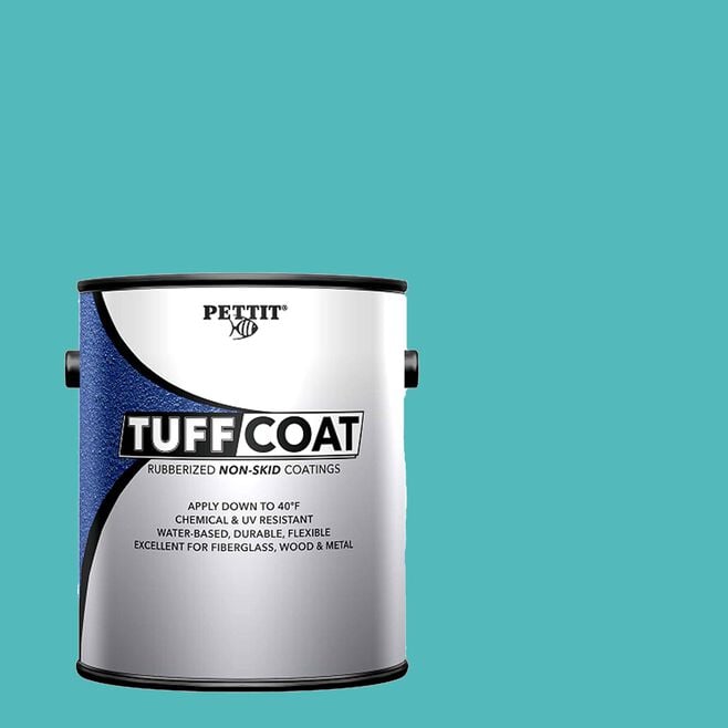 Pettit 1324006TC Tuff Coat Rubberized Non-Skid Coating, Medium Texture Submersible, Whaler Blue Gal.