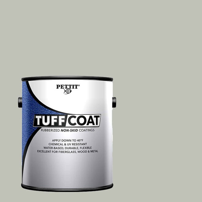 Pettit 1371506TC Tuff Coat Rubberized Non-Skid Coating, Medium Texture Submersible, Seattle Gray Gal.