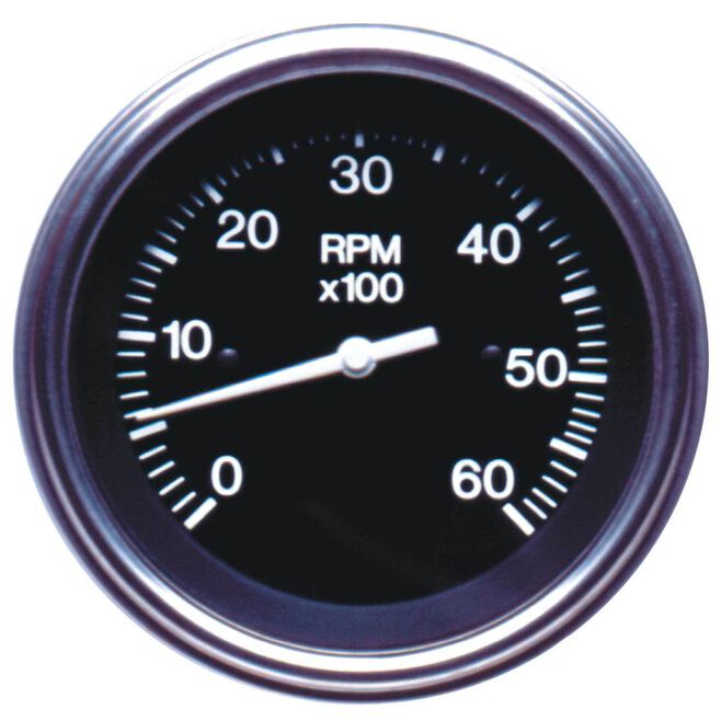 Sierra 82288P Heavy Duty Series 3" Tachometer 0-6000 RPM, Outboard & 4 Stroke Gas Engine, Alternator/Coil Sender Code