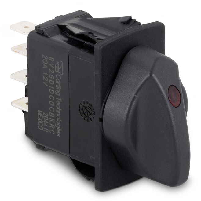 Sierra RS20020 Contura Rotary Switch, ON OFF ON Red Light