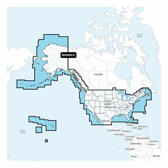 Garmin 010-13177-00 Navionics+™ Updates for w/ Built-In Charts, U.S. & Coastal Canada, microSD™/SD™