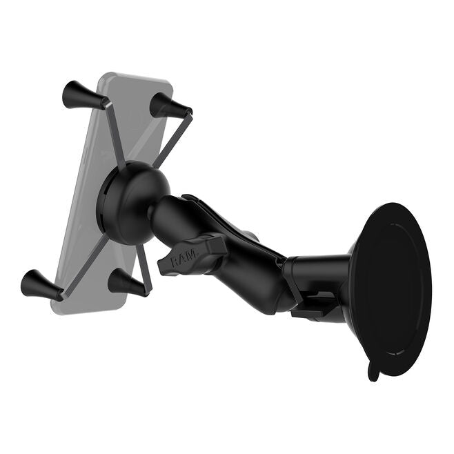 RAM-B-166-UN10 Twist Lock Suction Mount, With Universal X-Grip Large Phone/Phablet Cradle