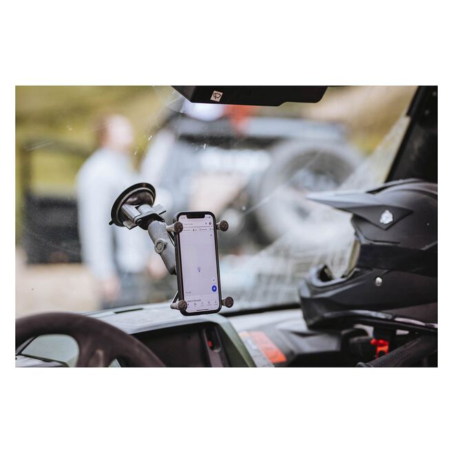 RAM-B-166-UN10 Twist Lock Suction Mount, With Universal X-Grip Large Phone/Phablet Cradle
