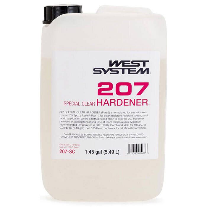 West System 207SC Special Clear Hardener, 1.45 Gallon