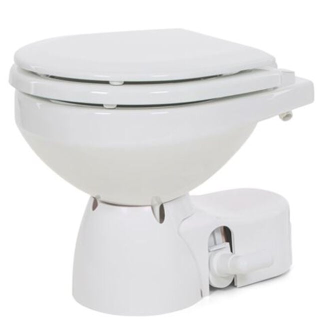 Jabsco 38245-3092 Quiet Flush E2 Marine Toilet, Compact Unit for Salt Water