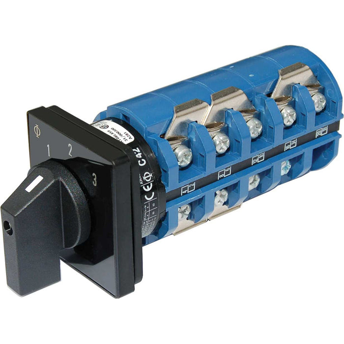 Interruptor Blue Sea 9077, CA 240 VCA 63 A APAGADO +3 posiciones