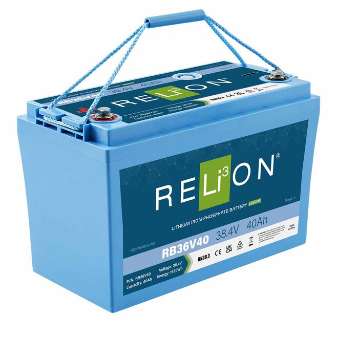 RELiON RB36V40 LiFePO4 Lithium Iron Phosphate 36V Battery
