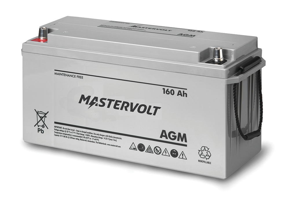 Mastervolt 62001600 12V AGM Battery, Group 4D