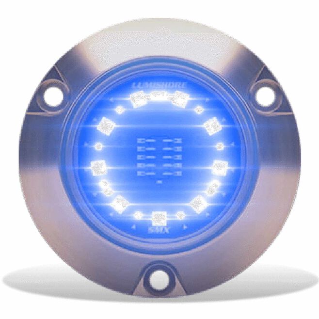 Lumishore 010-04504-00 ECLIPSE SMX24 Single Light Surface Mount Underwater Light, Blue/White