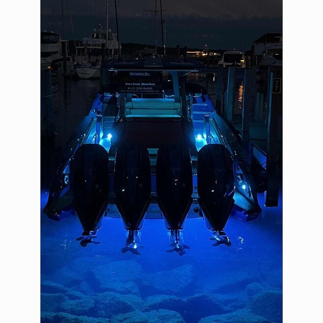 Lumishore 010-04505-00 ECLIPSE SMX54 Single Surface Mount Underwater Light, Blue/White