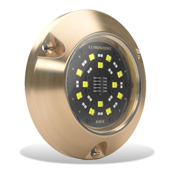 Lumishore 010-04505-00 ECLIPSE SMX54 Single Surface Mount Underwater Light, Blue/White