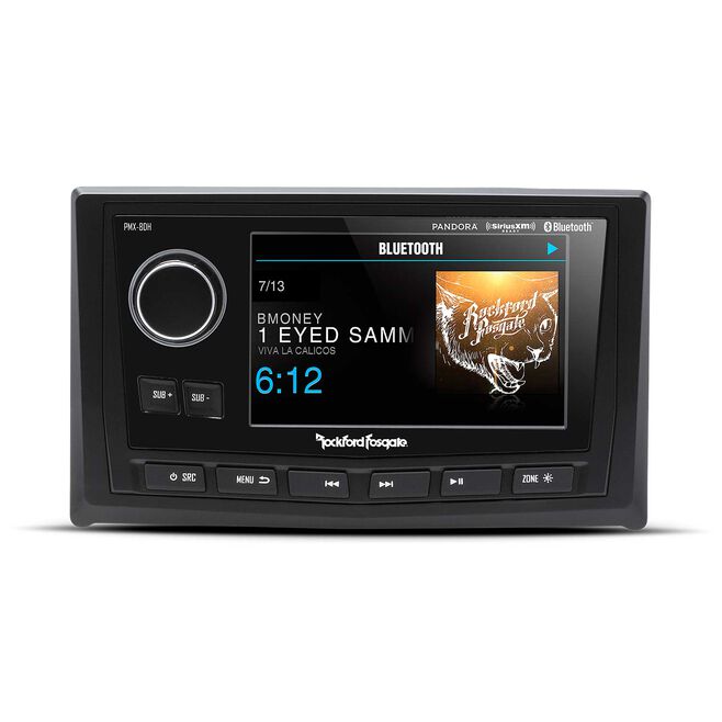 Rockford Fosgate PMX-8DH Rockford-Fosgate Punch Marine Full Function Wired 5", Tft Display Head