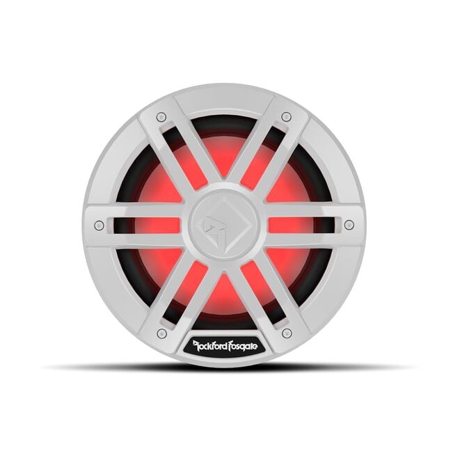 Rockford Fosgate M1D4-8 DVC 2Ω Color Optix Marine Subwoofer, 8" w/ White Grills