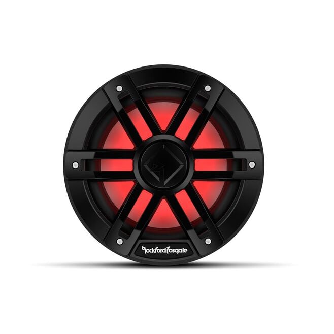 Rockford Fosgate M1D4-12B DVC 2Ω Color Optix Marine Subwoofer, 12" w/ Black Grills