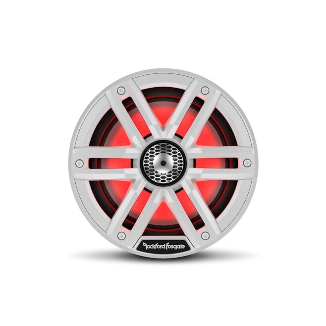 Rockford Fosgate M2-8 M28 Color Optix Marine 2-Way Speakers, 8" White / Stainless