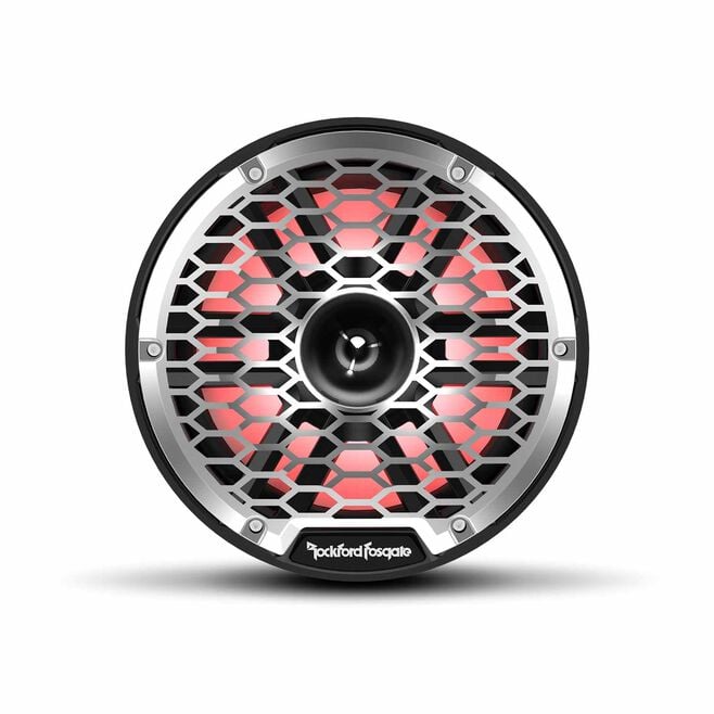 Rockford Fosgate M2-8HB Color Optix Marine 2-Way Horn Speakers, Black / Stainless
