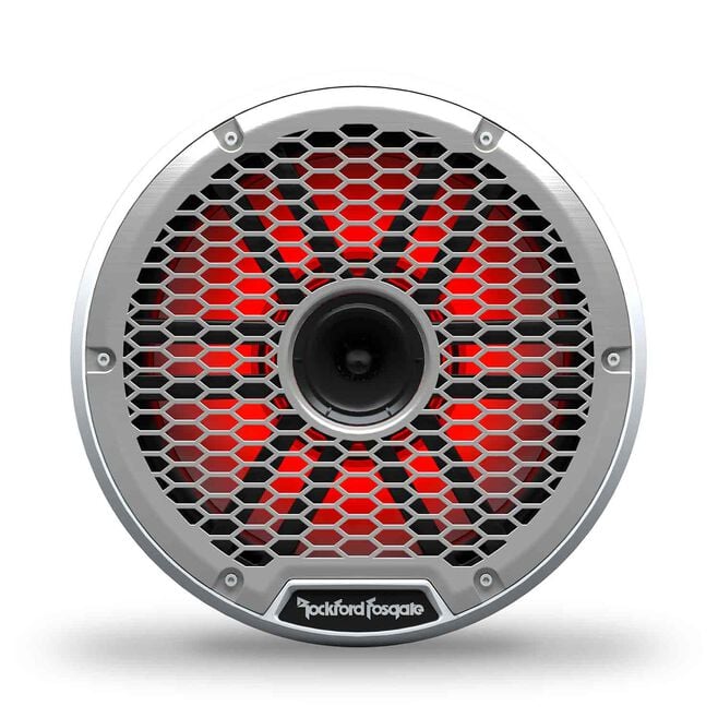 Rockford Fosgate M2-8H Color Optix Marine 2-Way Horn Speakers, White / Stainless
