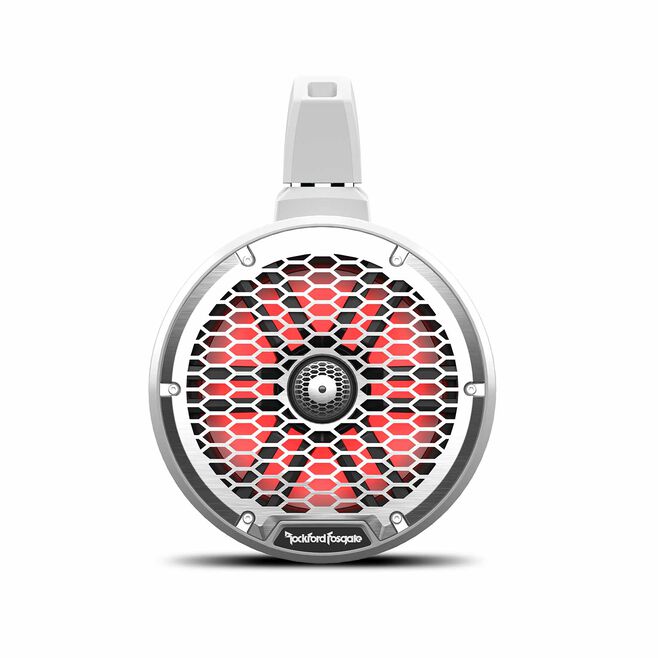 Rockford Fosgate M2WL-8 Color Optix 2-Way Wake Tower Can Speakers, 8" w/ Black & Stainless Grills