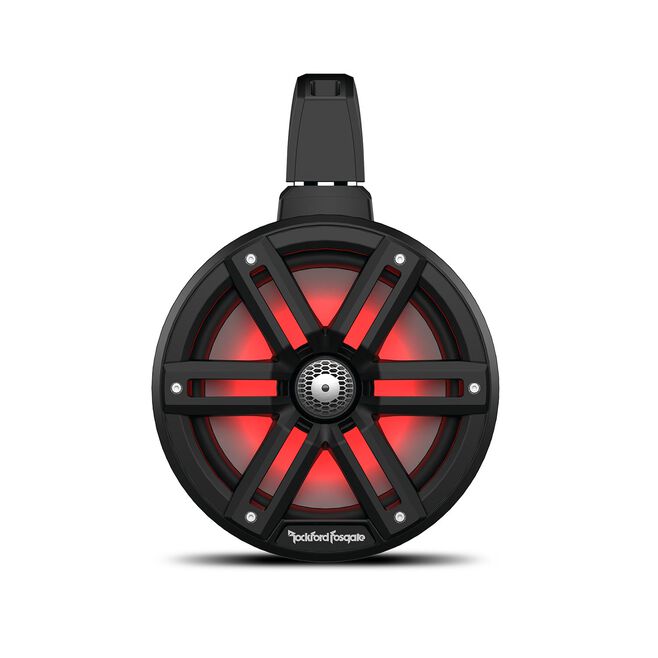 Rockford Fosgate M2WL-8B Color Optix 2-Way Wake Tower Can Speakers, 8" w/ White & Stainless Grills