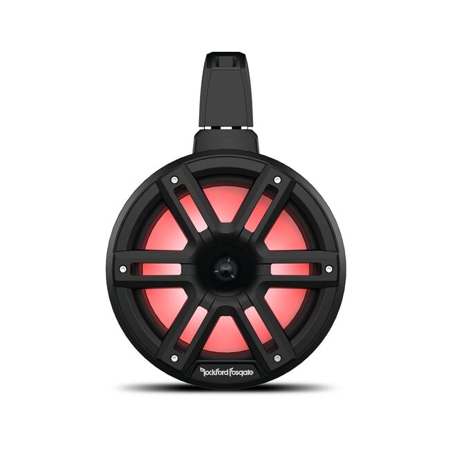 Rockford Fosgate M2WL-8HB Color Optix 2-Way Horn Loaded Wake Tower Speakers, 8" w/ Black & Stainless Grills