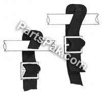 Epco BIM8GRY Bimini Top Strap Grey 2/Pk