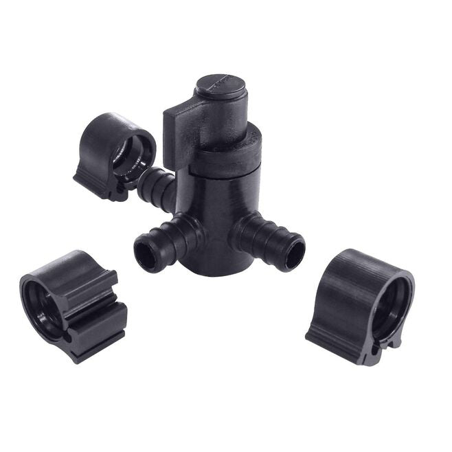 Flair-It 30910 Pexlock 3-Way Valve, PEX 1/2" x 1/2" x 1/2"