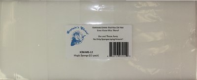 Captain's Choice ICM-MS-12 Magic Foam Eraser Sponge, 12/pk