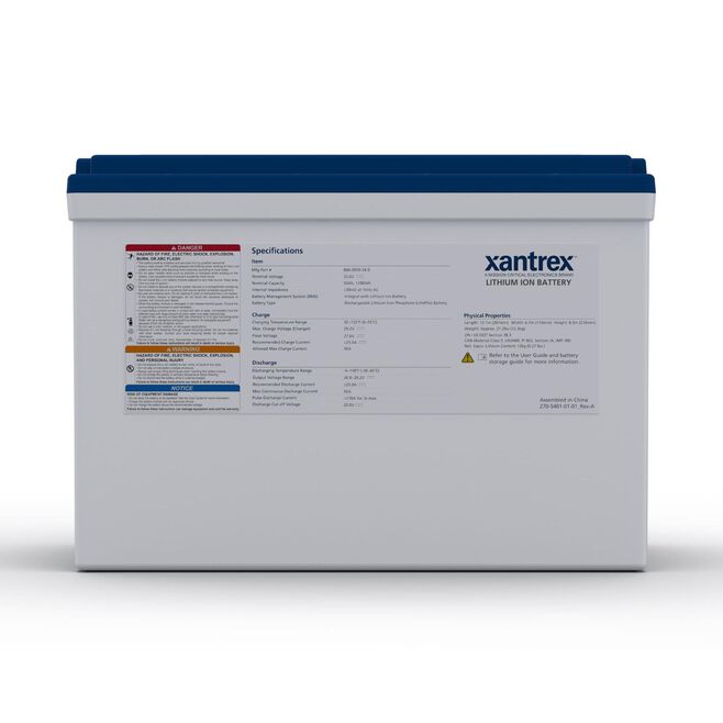 Xantrex 886-0050-24-B 24V 50Ah Lithium-Ion Battery (LiFePO4) Battery