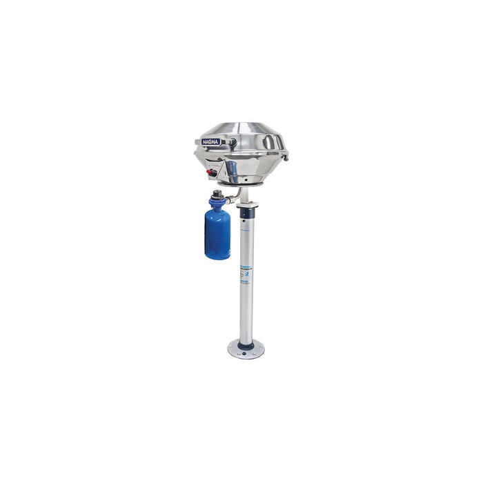 Magma A10-184 Double Locking "Stowable" Pedestal Mount for Use w/ Any Marine, Kettle Grill