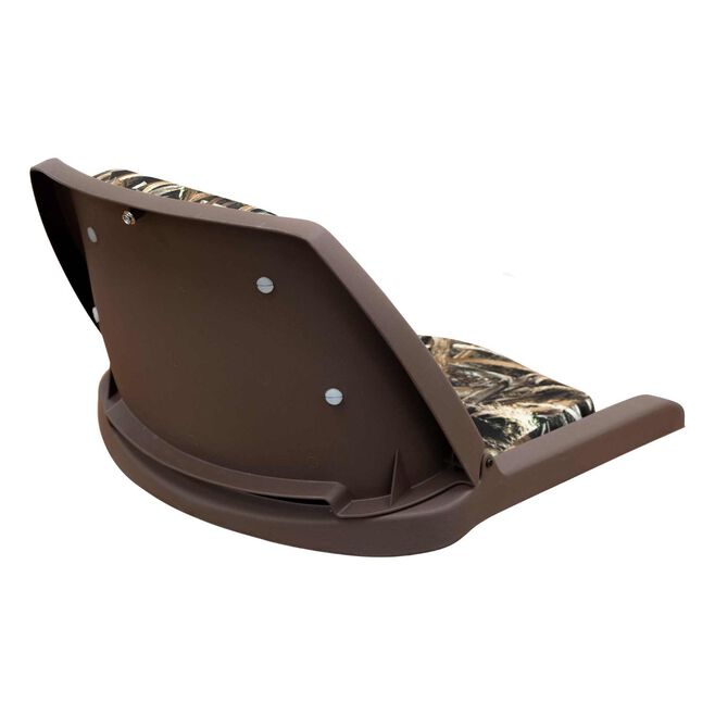 Wise Seats 8WD139CLS-B-733 Wise Deluxe Molded Plastic Fold-Down Seat w/Cushions, Advantage Max5/Brown Shell