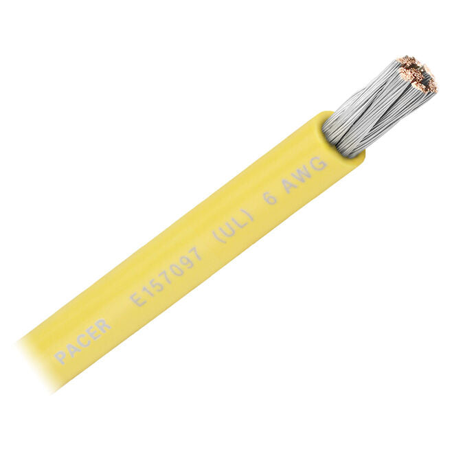 Pacer Yellow 3/0 AWG Battery Cable - 100'