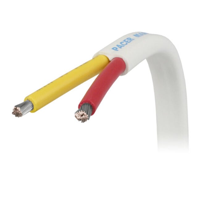 Pacer Group W12/2RYW-500 Pacer 12/2 AWG Safety Duplex Cable Flat Cable, Red/Yellow 500'
