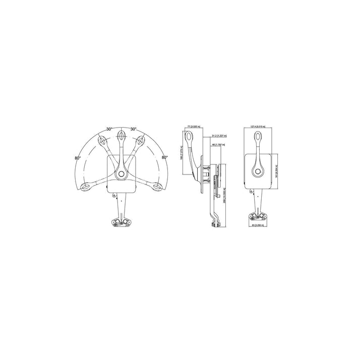 Uflex B400 Single Lever/Dual Action Control, Series