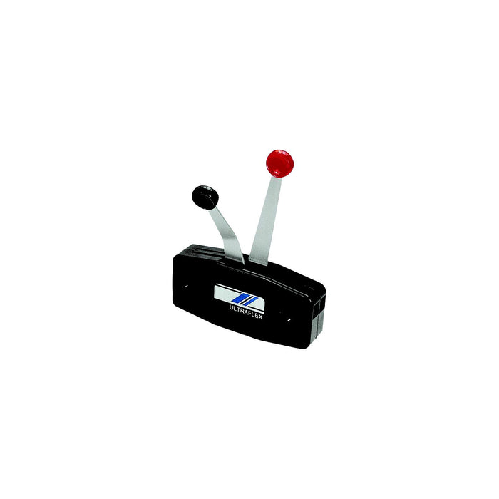 Uflex B49 Single Function Dual Lever Side Mount Control, Black