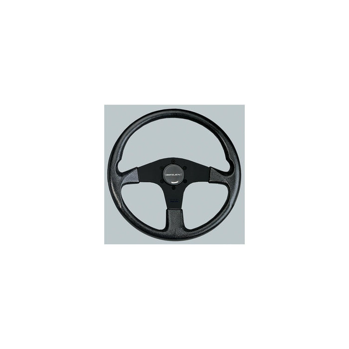 Uflex CORSEBB Uflex Steering Wheel, Black PVC Grip w/Black Spokes