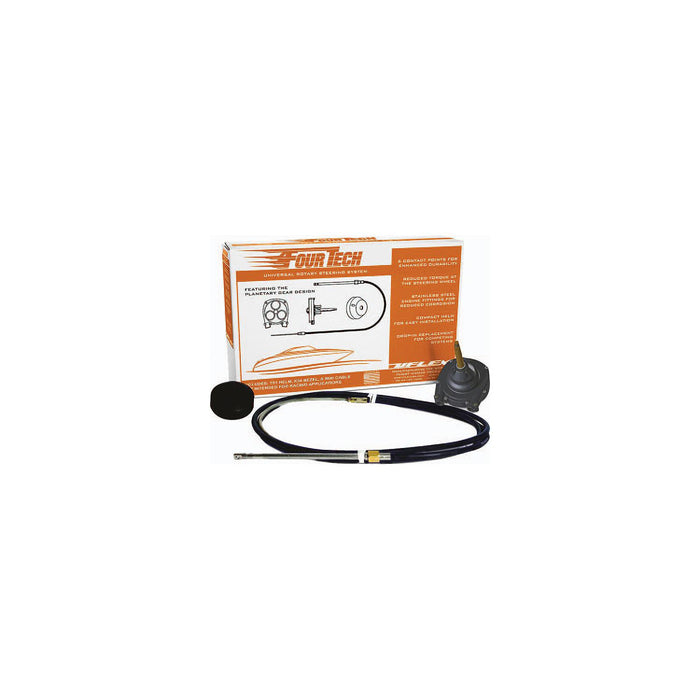 Uflex FOURTECHBLK19 Uflex Rotary Steering System, 19', Black Cable
