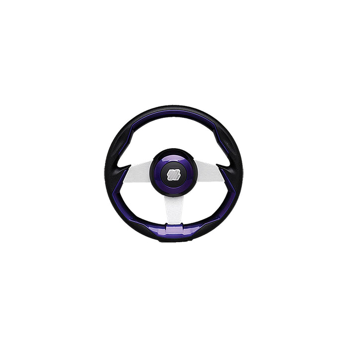 Uflex GRIMANI PL/S Uflex Steering Wheel, Purple w/Silver Spokes