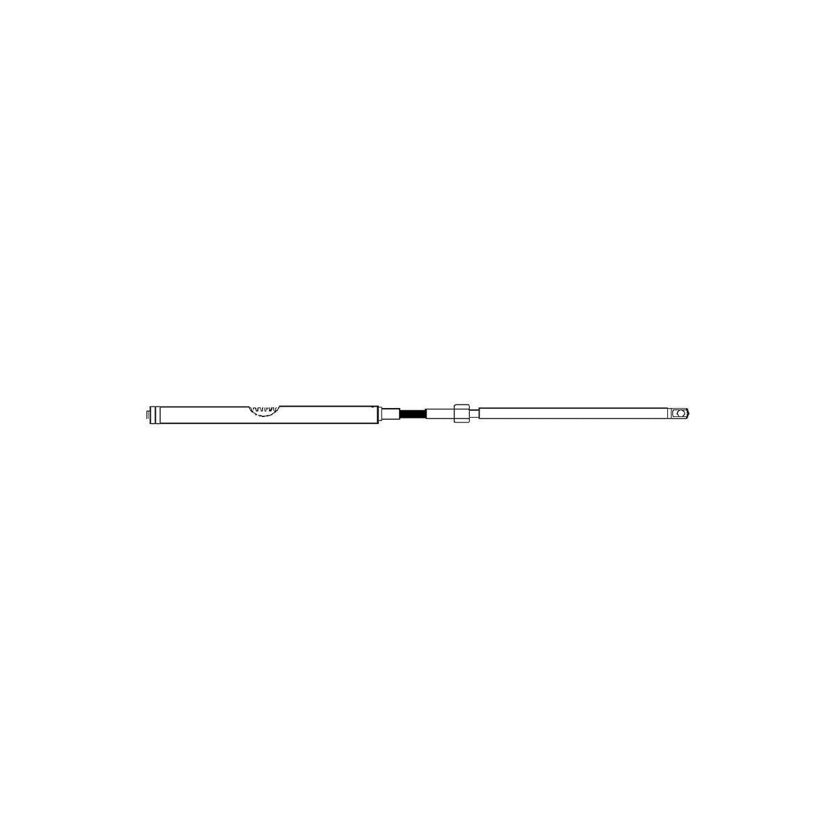 Uflex M86 Universal Rack & Pinion Steering Cable, 16', Replaces Morse ...