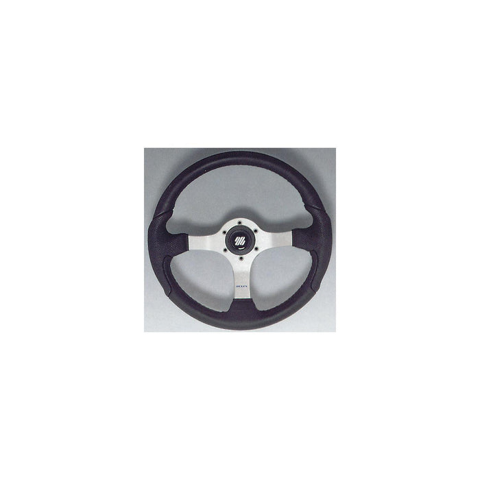 Uflex NISIDABP Steering Wheel, Polished Finish w/Black Grip