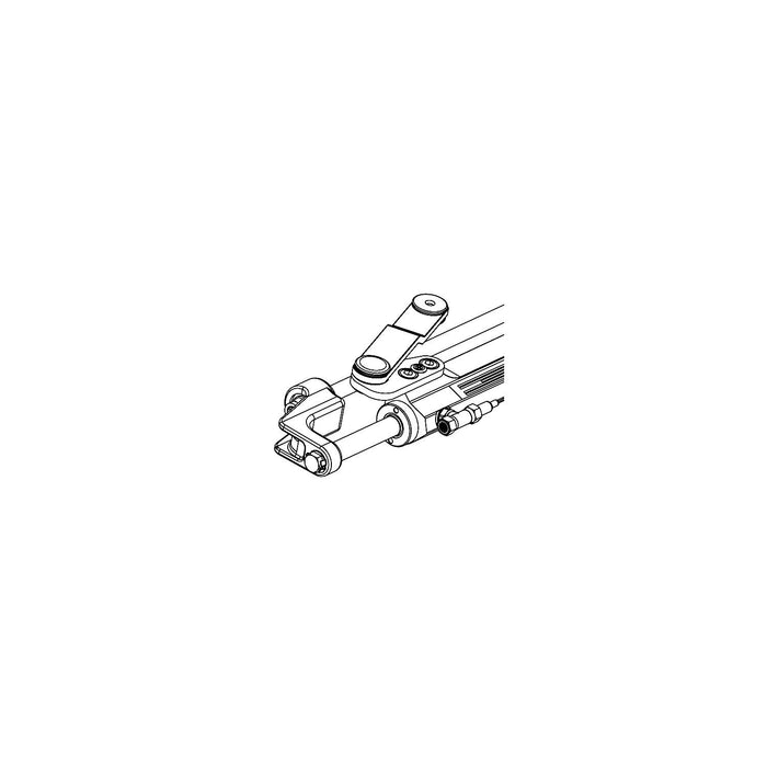Uflex USA UC128-SVS 2 Uflex UC128-SVS 2 Uflex Silversteer Front Mount Hydraulic, Steering Cylinder w/Offset Arm, 7.3cu.in.