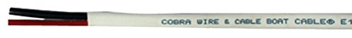 Cobra Wire and Cable B7W14T21100FT Tinned Copper Flat Duplex Wire, 14/2, 100', White