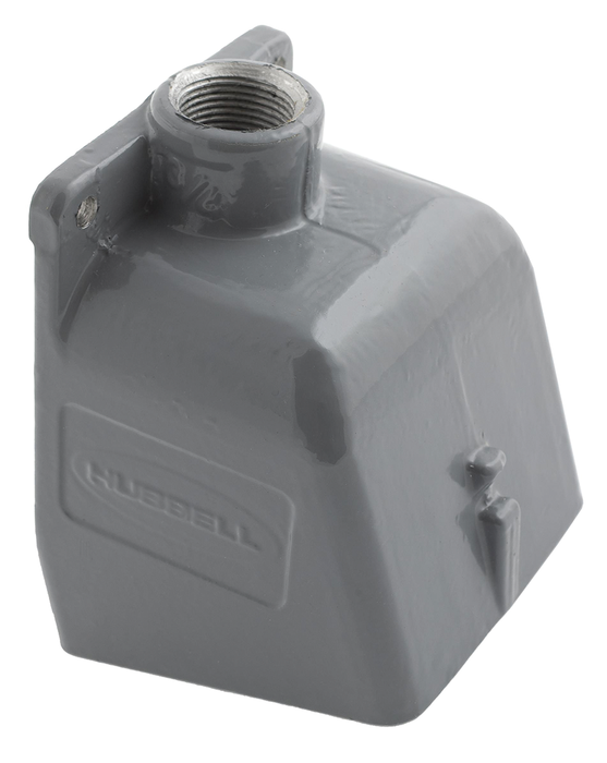 Hubbell BB1001W Pin and Sleeve Angled Back Box for 100A Metallic
